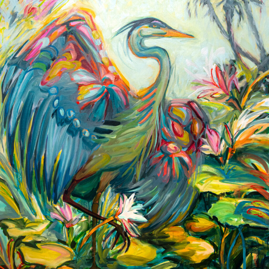 April Garner's painting, "Patient Bellwether I."