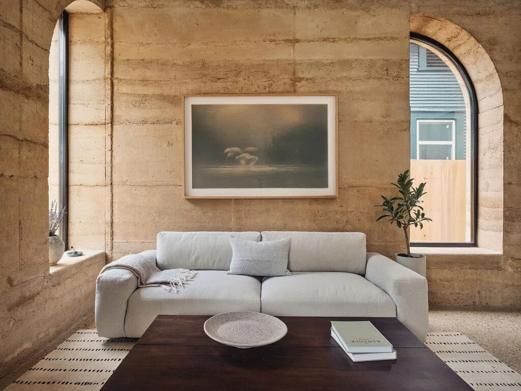 The living room at 2201 Garden St.