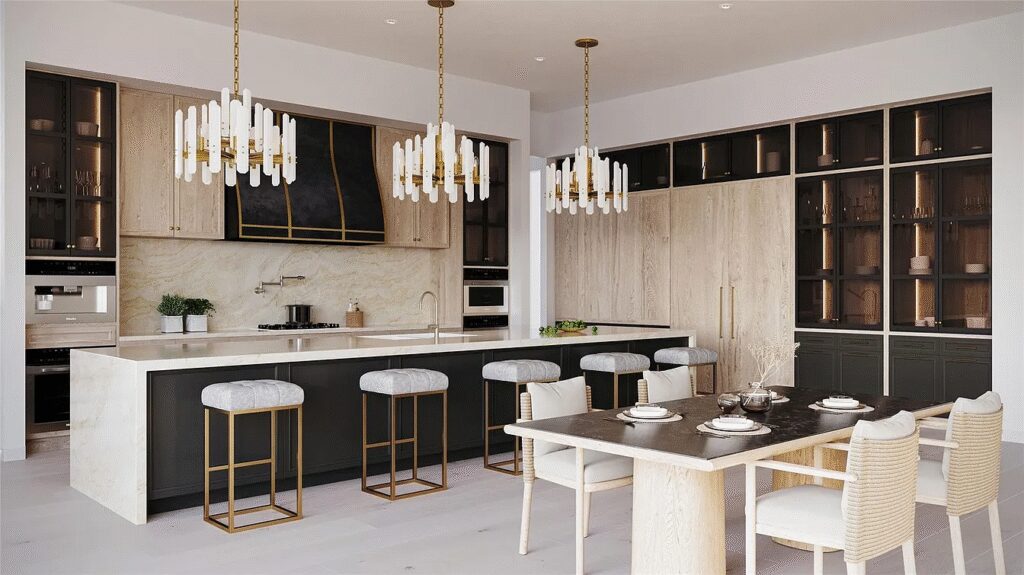 The main kitchen at 1404 Rockcliff Road.