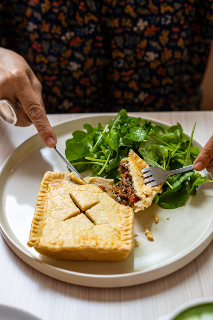 Gati's Australian Meat/Mushroom Pie.