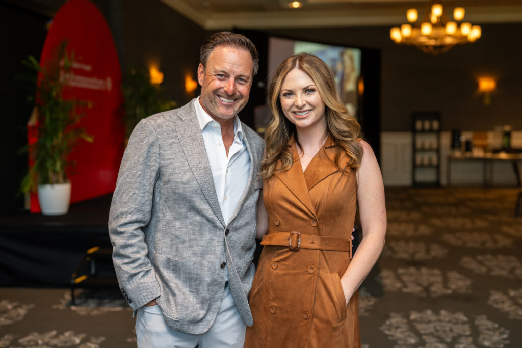 Chris Harrison and Lauren Zima