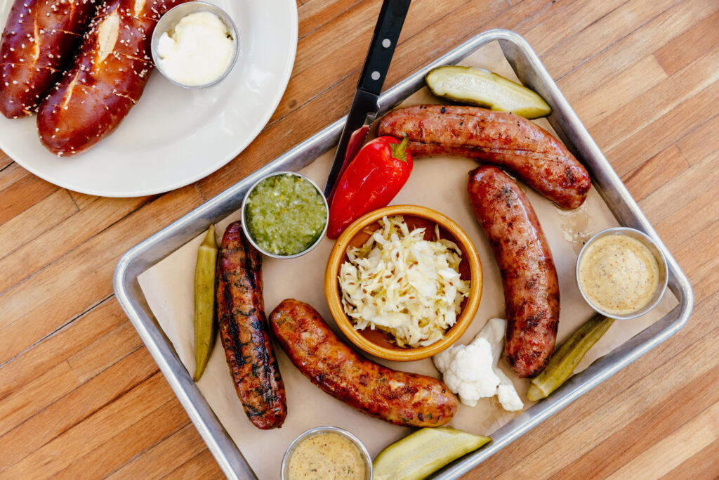 Easy Tiger's sausage board. (Photo by Justin Cook)