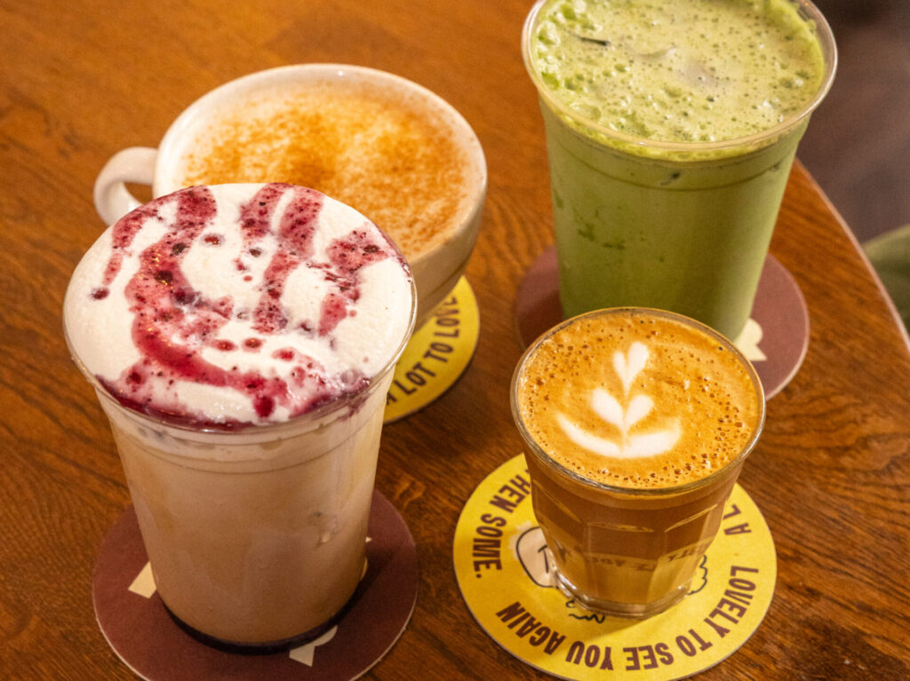 Selection of coffee and tea beverages from Grá Mór. (Photo by Drink In Creative for Grá Mór)
