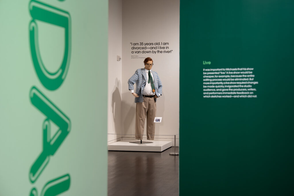 The costume worn by Chris Farley in the “Matt Foley: Van Down by the River” sketch