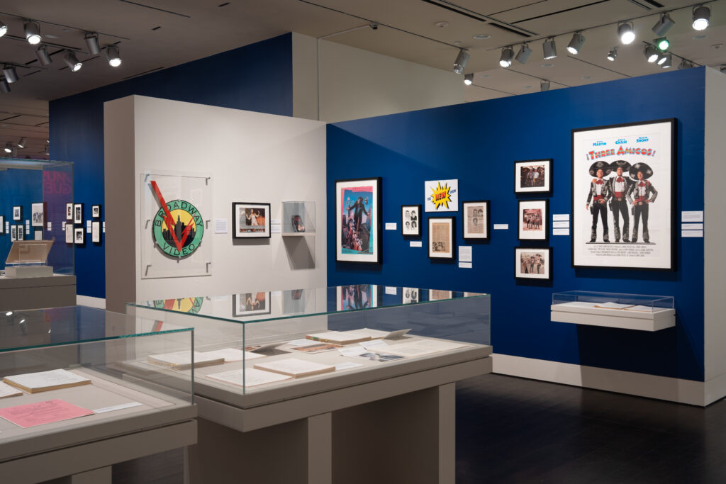 The exhibiton features items from Michaels’ studio Broadway Video and photographs from the set of "Three Amigos," which he co-wrote.