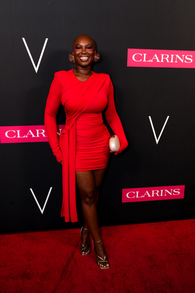 attends Clarins' V Magazine Golden Hour Celebration During F1 Weekend in Austin, TX at Waller Creek Boathouse on October 18, 2025 in Austin, Texas. (Photo by Presley Ann/Getty Images for Clarins USA)