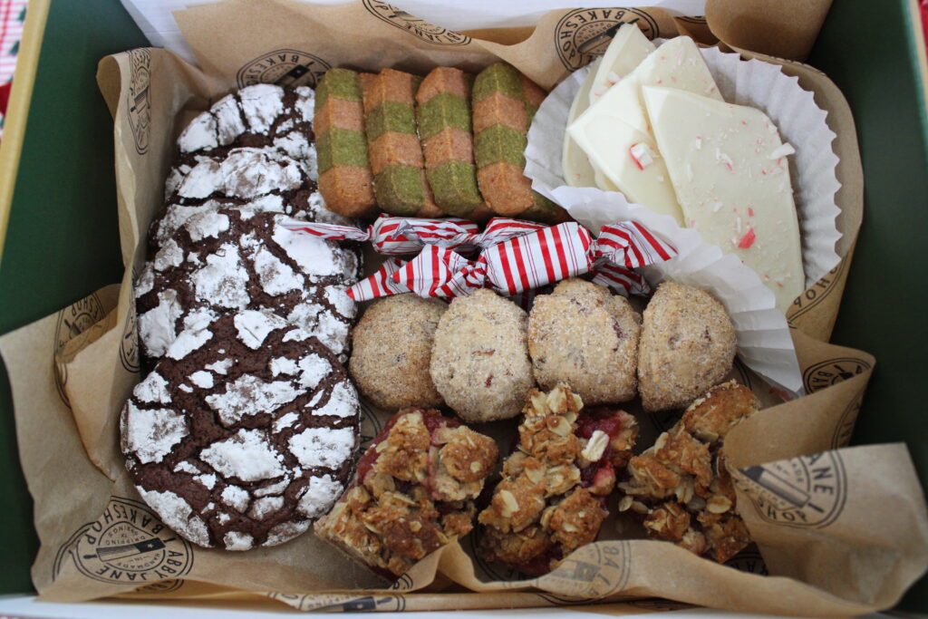 Abby Jane Bakeshop's holiday cookie box. (Photo courtesy of Abby Jane Bakeshop)