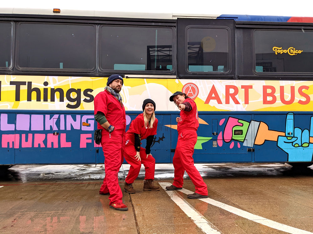 Almost Real Things' art bus which will be hosting tours during the event. (Photo courtesy of Almost Real Things)