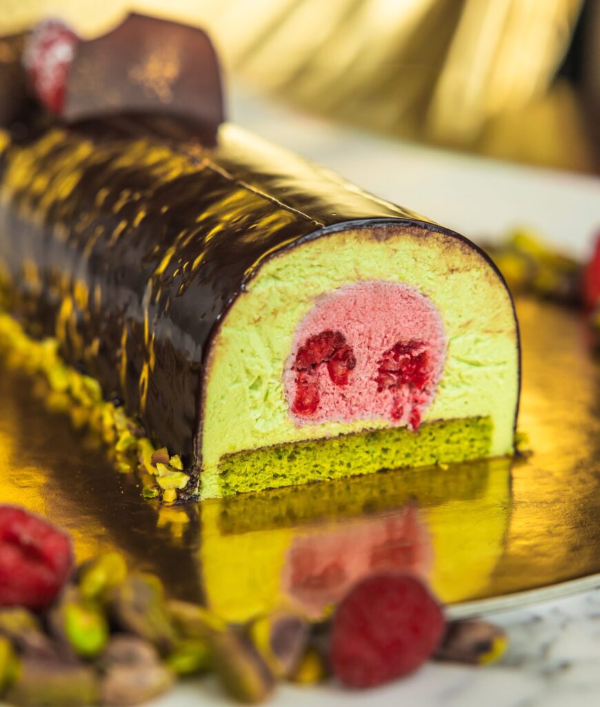 Bakery Lorraine's bûche de Noël. (Photo courtesy of Bakery Lorraine)