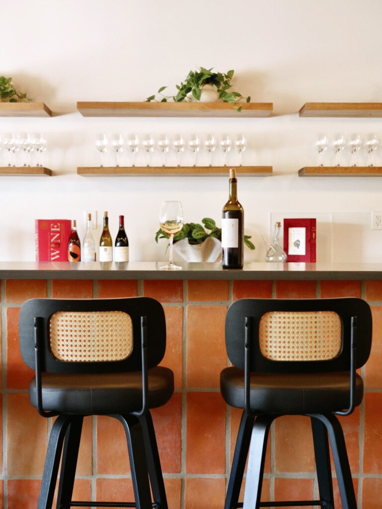 Flourish offers a wine bar experience where guests can sip and unwind among plants.