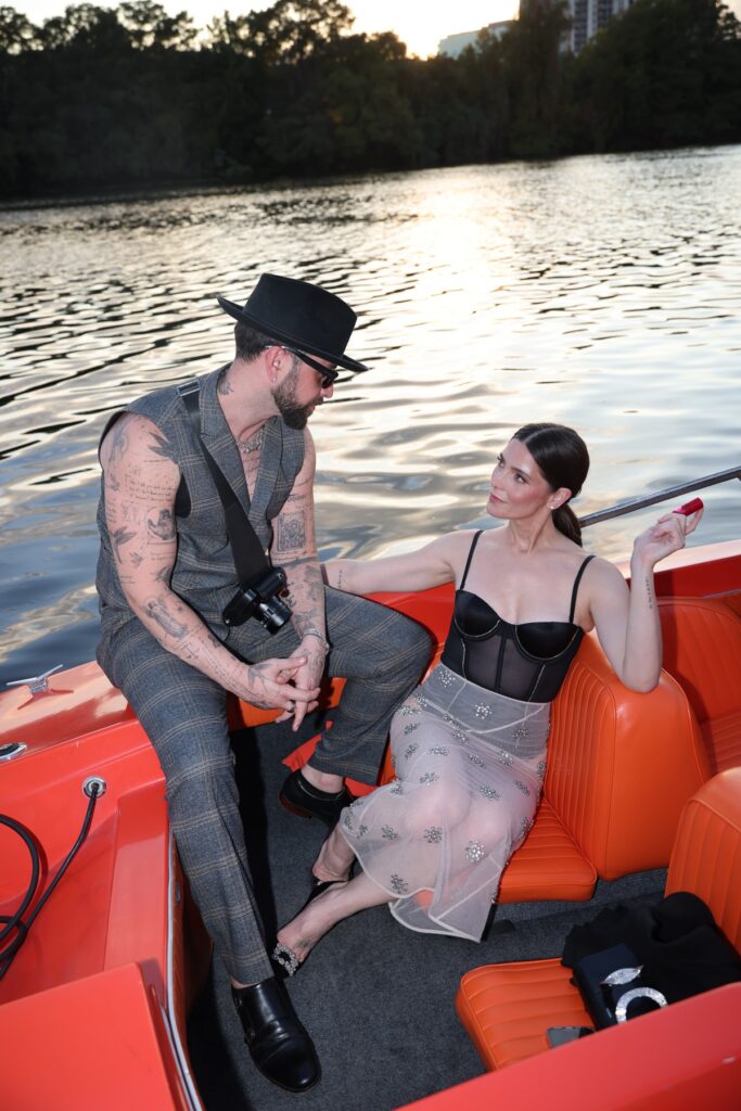 Paul Khoury and Ashley Greene. (Photo courtesy of Clarins)