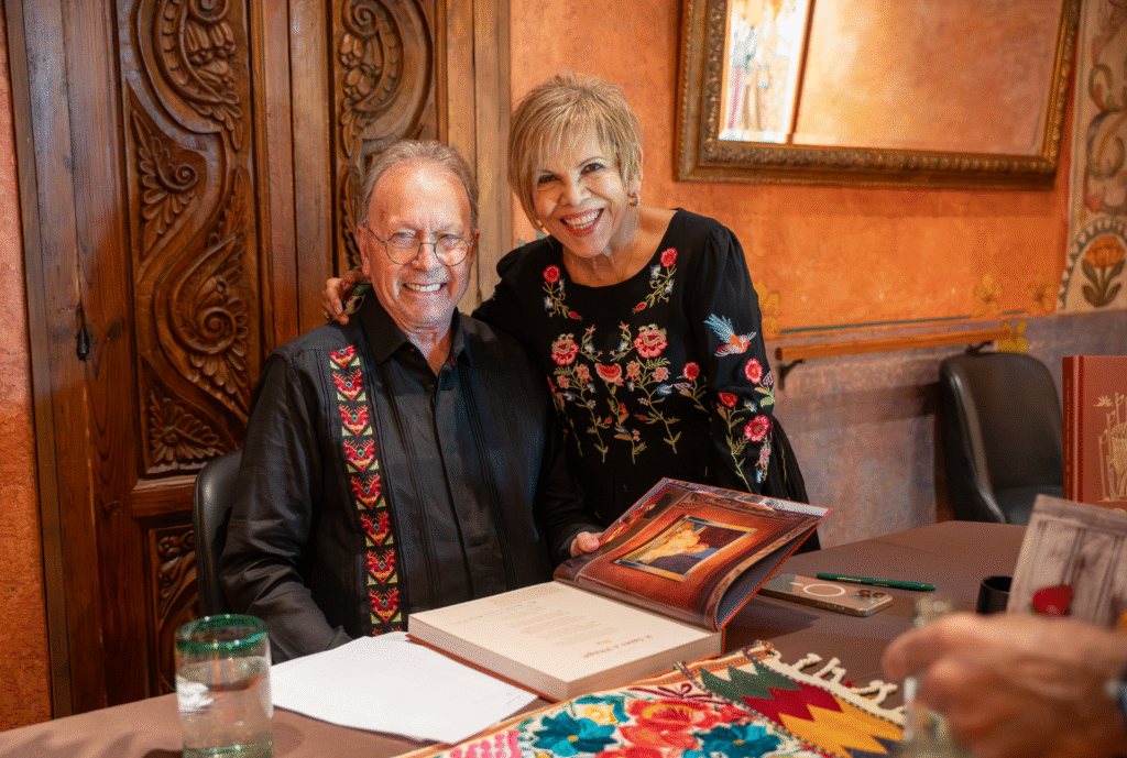 Tom Gilliland with Amalia Mendoza-Rodriguez at Fonda San Miguel in Austin, Texas