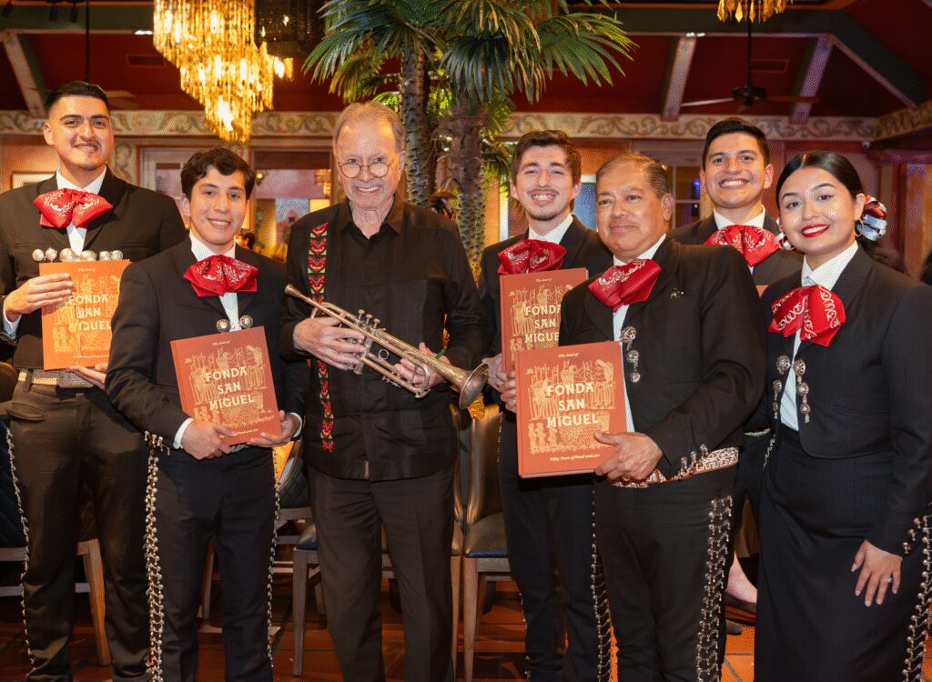 Tom Gilliland with mariachi band