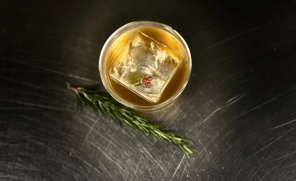 Gingerbread cocktail from Corner Restaurant. (Photo courtesy of JW Marriott Austin)