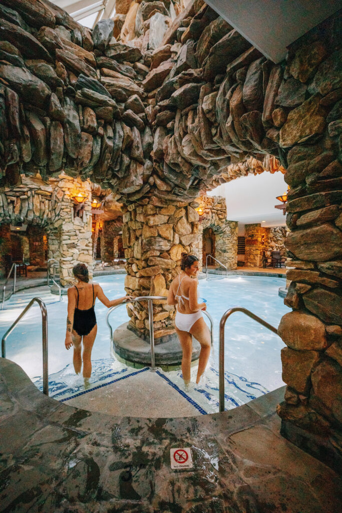 In the subterranean spa at Omni Grove Park Inn and Spa