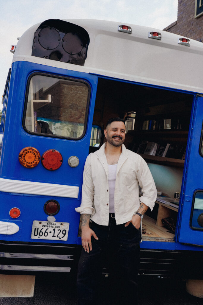 Vico Tadeo Puentes, owner of TOMO Mags, an independent magazine and art book shop opening in Austin this October. (Photo courtesy of Vico Tadeo Puentes)