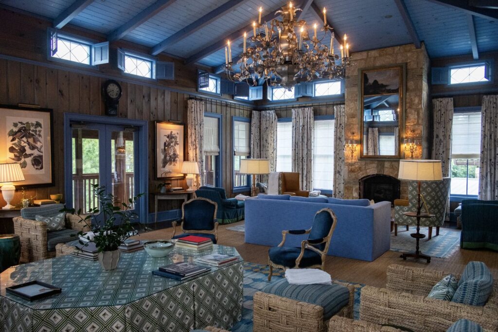 Unwind in the peaceful Blue Room at Lakehouse Spa