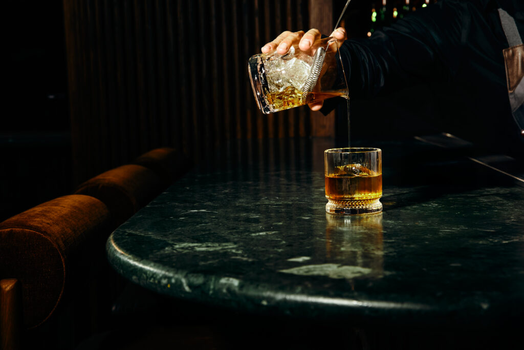 Cocktail at Foxtail Bar on Burnet Rd.