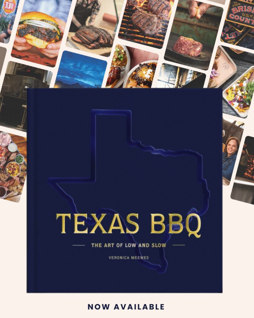 Cover of “Texas BBQ: The Art of Low & Slow,” Veronica Meewes’ new book exploring the history, techniques and communities behind Texas barbecue.