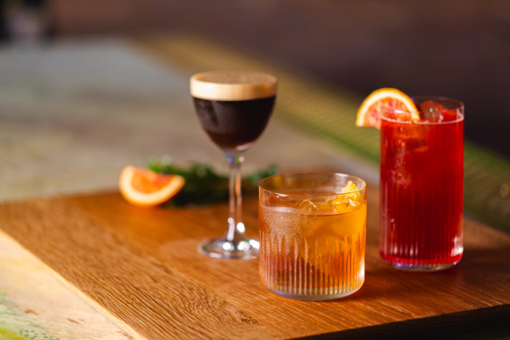 Signature cocktails from Henry’s bar. (Photo by Jessica Stephens)