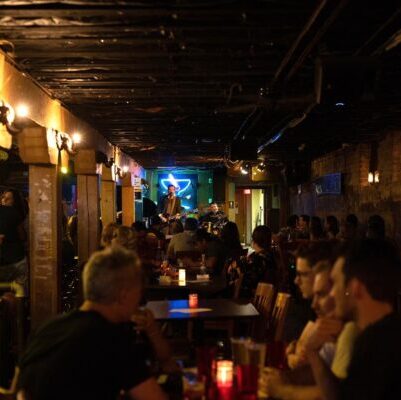 Jazz club in Austin, Elephant Room. (Photo by Wendi Kimura)