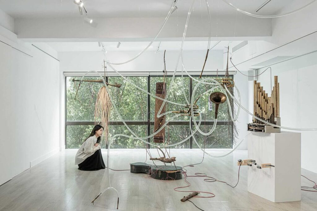Steve Parker's "Funeral for a Tree" exhibition at Ivester Contemporary. (Photo courtesy of Ivester Contemporary)