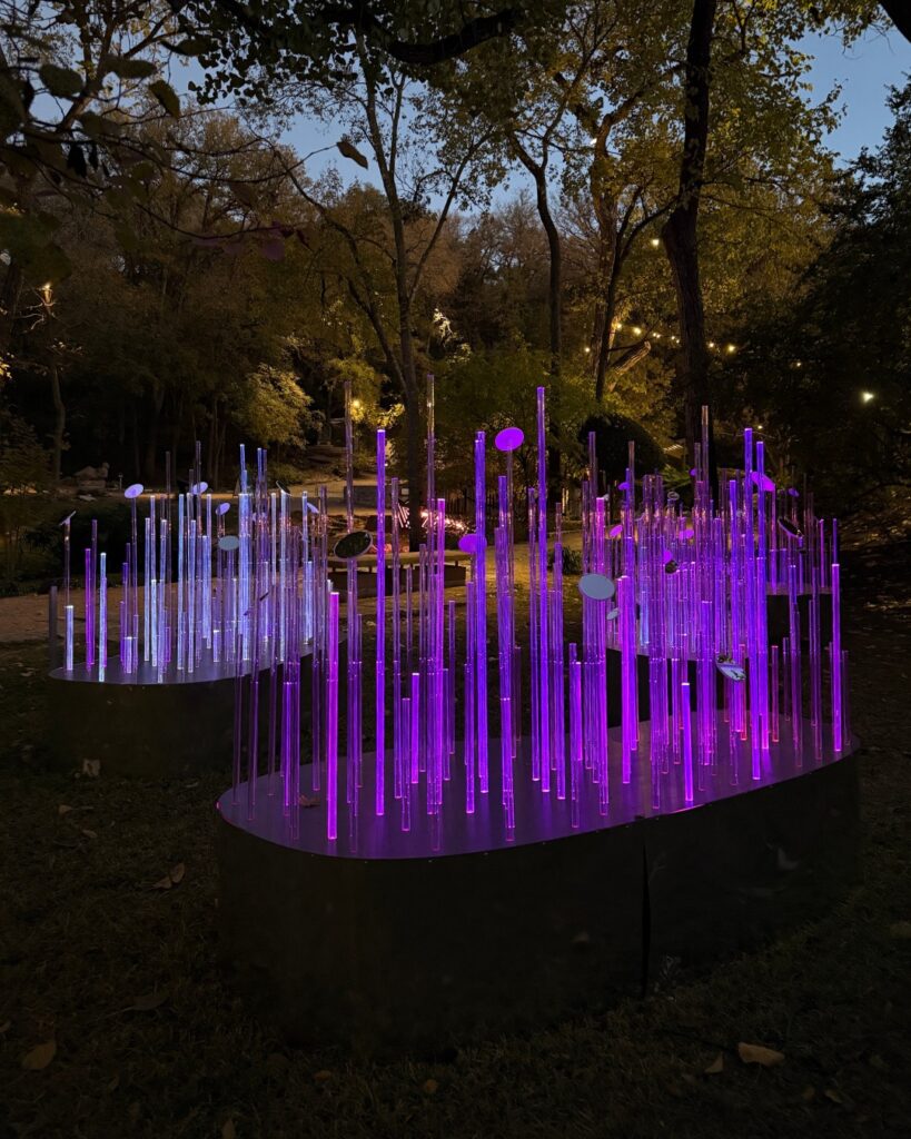 Sculpture from UMLAUF and AIA Austin's Design Shine 2025. (Photo courtesy of UMLAUF Sculpture Garden & Museum)