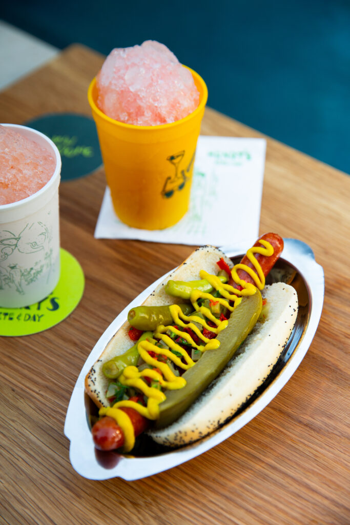 Poolside fare at Green Pastures. (Photo by Jessica Stephens)