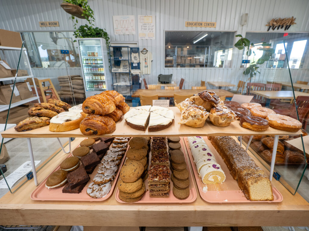 The pastry case at Abby Jane Bakeshop. (Photo by Dave Wilson)
