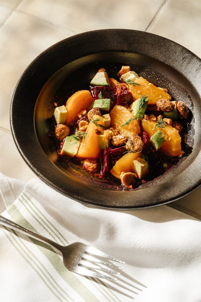 Beet salad. (Photo by Erin Holsenback/An Indoor Lady Photography)