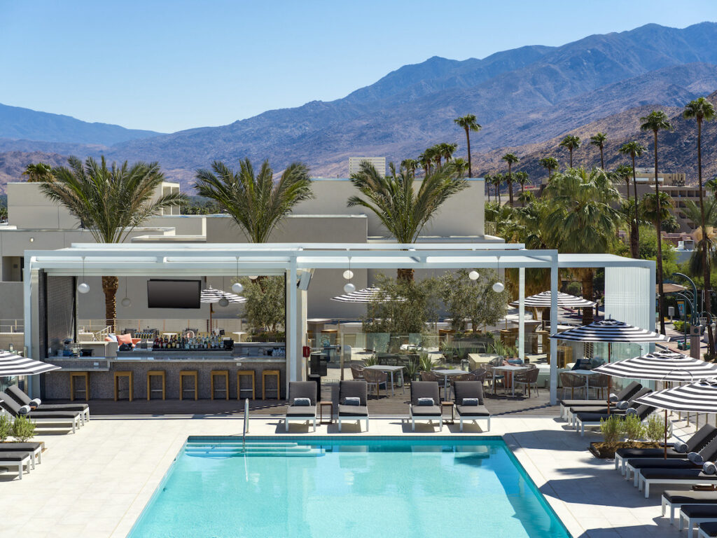 Beautiful views from the Thompson Palm Springs' pool.