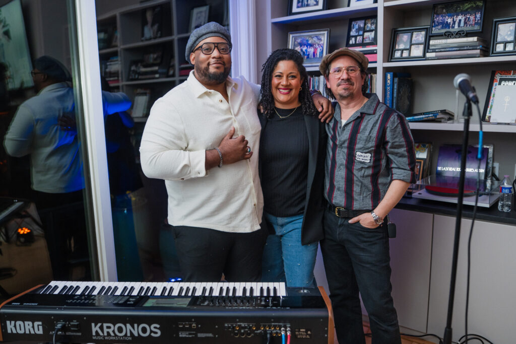 JaRon Marshall, LaurenCervantes, and Adrian Quesada at the Texas Film Awards Kickoff Party 2026