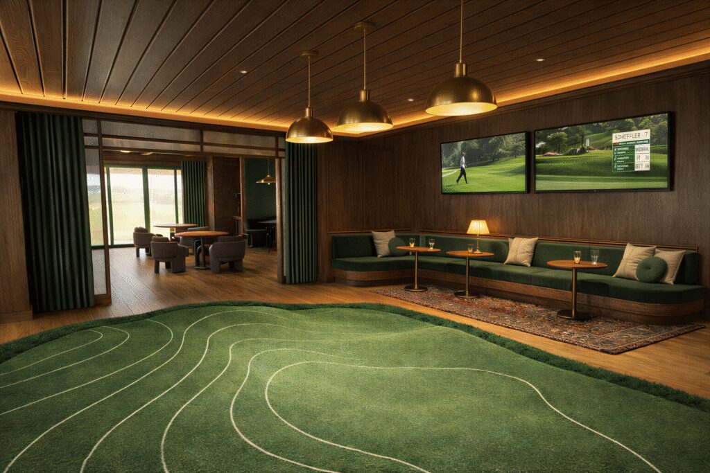 The indoor putting lab. (Rendering courtesy of The Mackenzie Club)