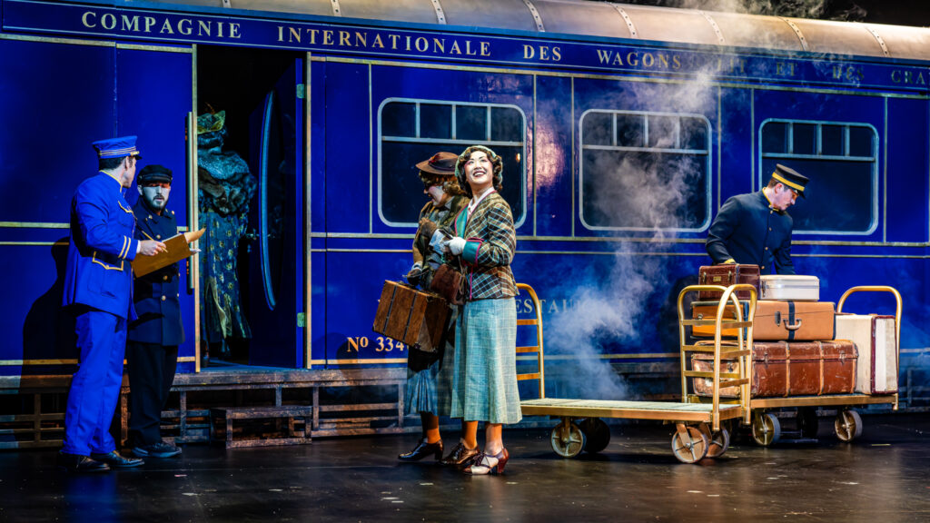 Cast of "Murder on the Orient Express" at Zach Theater.