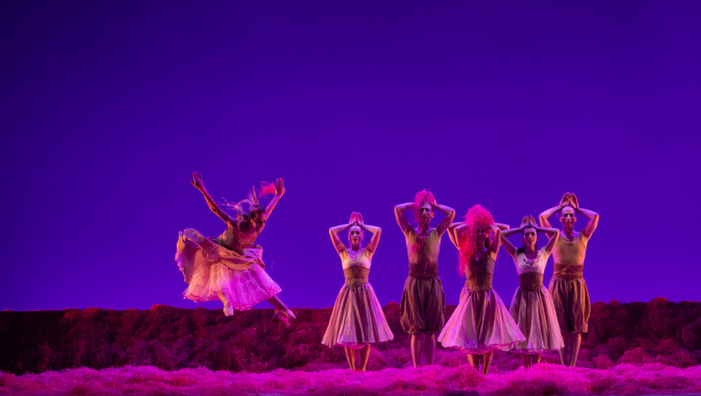 Stephen Mills’ "The Pink Confetti Dance." (Photo by Anne Marie Bloodgood/Courtesy of Ballet Austin)