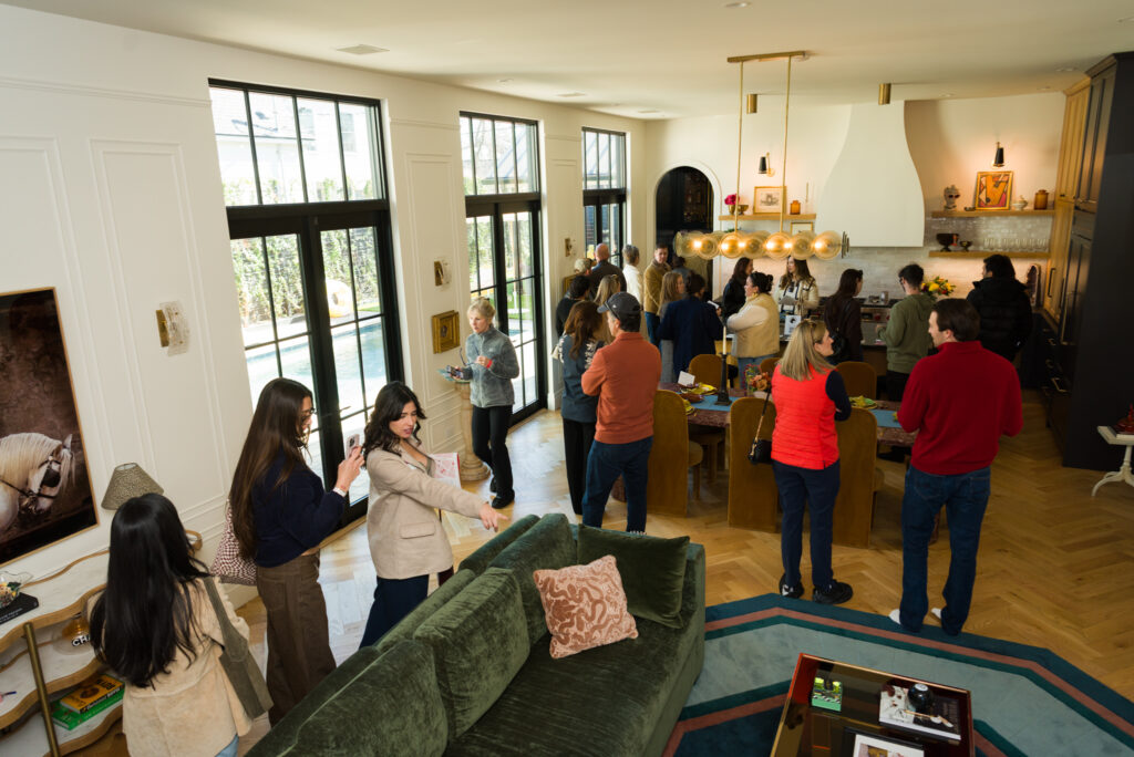 Tour-goers explore Chateau Chloe during TRIBEZA’s annual Interiors Tour in Austin.