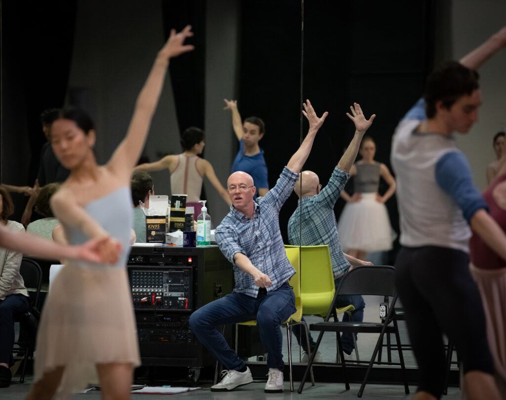 Stephen Mills in rehearsal. (Photo by Anne Marie Bloodgood/Courtesy of Ballet Austin)
