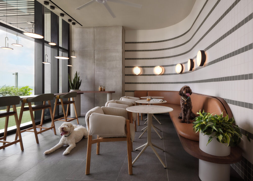 The Modern's dog lounge (Photo by Likeness Studio)