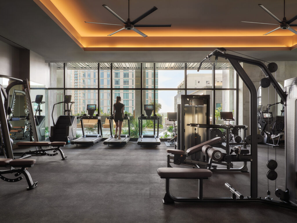 The Modern's fitness center. (Photo by Likeness Studio)