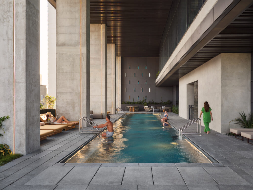 The Modern's pool. (Photo by Likeness Studio)