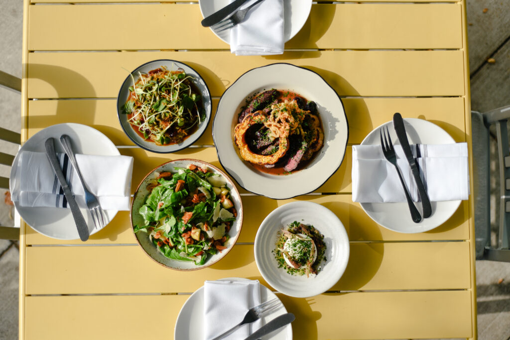 Spread of dishes from L’Oca d’Oro. (Photo by Josh McDonald)