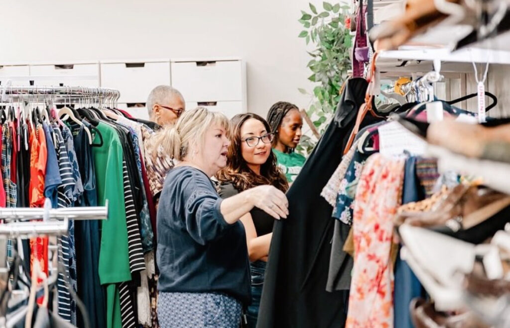 DFSA's offers high-end clothing brands and options to help women feel confident and ready for their interviews and first days at work. (Photo courtesy of Del Valle High School)