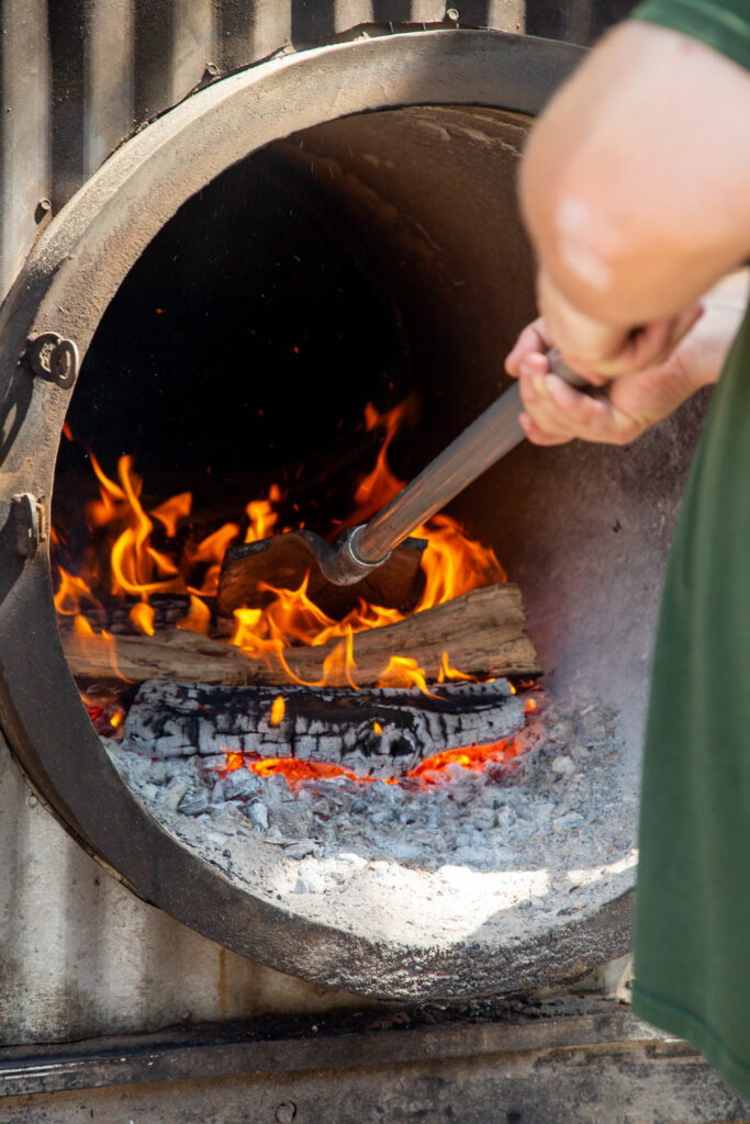 Interstellar BBQ fire pit. (Photo by Holly Cowart)