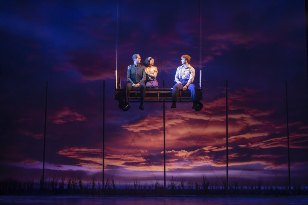 Connor Sullivan, Helen Krushinski and Zachary Keller in "Water for Elephants." (Photo by Matthew Murphy for MurphyMade)