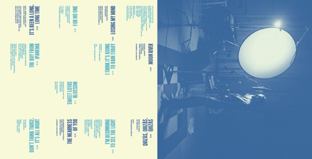 Inner sleeve of Sarah Sharp’s upcoming album “Déjà Vu” (Design by Petagram Austin, photos Mark Abernathy)