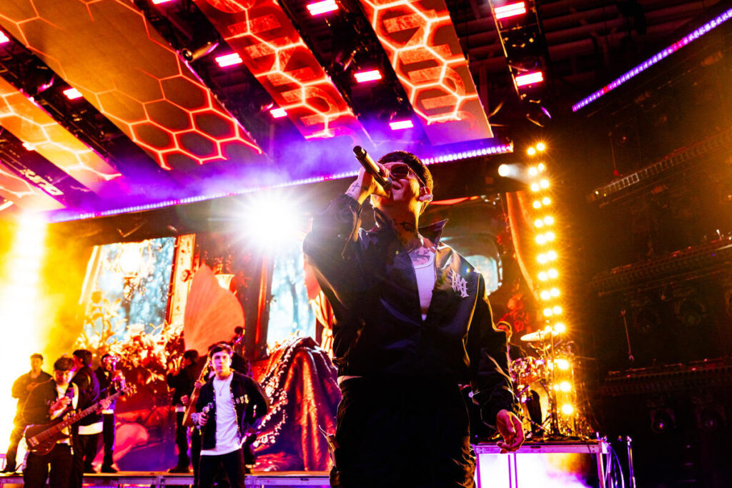 Junior H at Billboard's showcase during SXSW at Moody Amphitheater on March 14, 2026 in Austin, Texas.