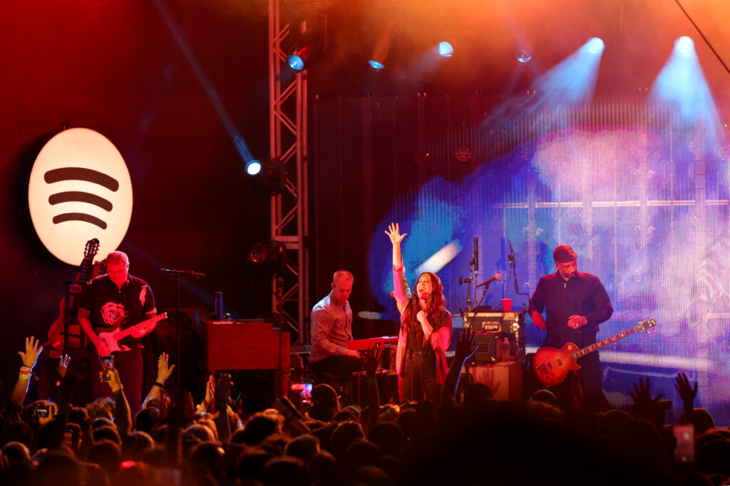 Alanis Morissette performs onstage as Spotify Kicks off 20th Anniversary Celebrations with SXSW Concert at Stubbs on March 14, 2026 in Austin, Texas.