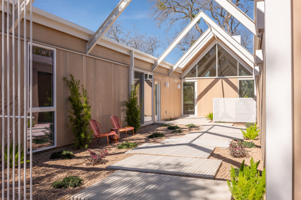 The Courtyard Modern seamlessly blends indoor and outdoor living