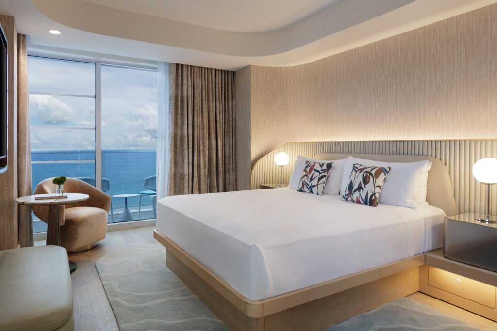 Hotel room with a view of the ocean at Andaz Miami Beach