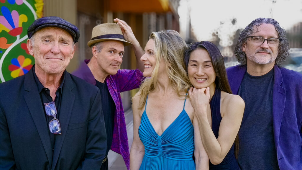 Sarah Sharp and musicians outside of  Elephant Room (Photo by white Bird Wilsford)